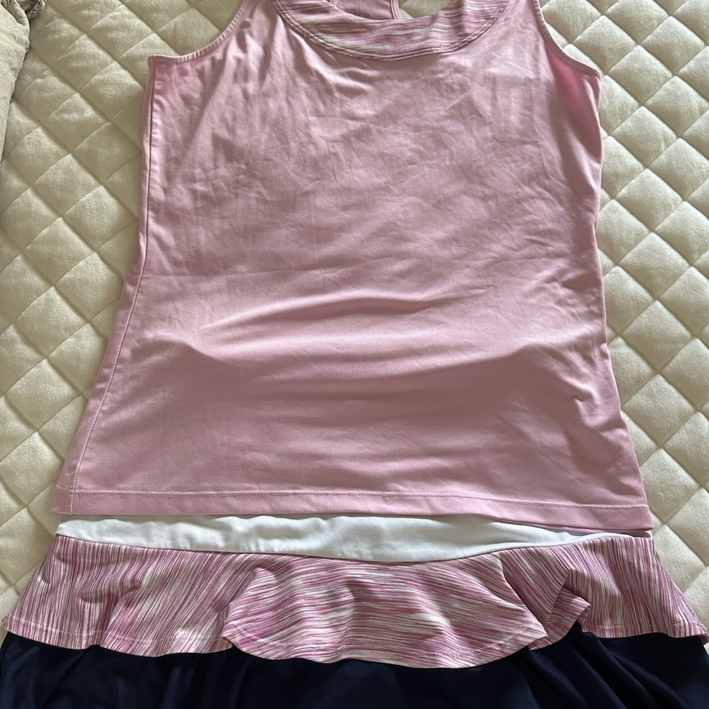 Tail Pink/Navy Tennis skort Set